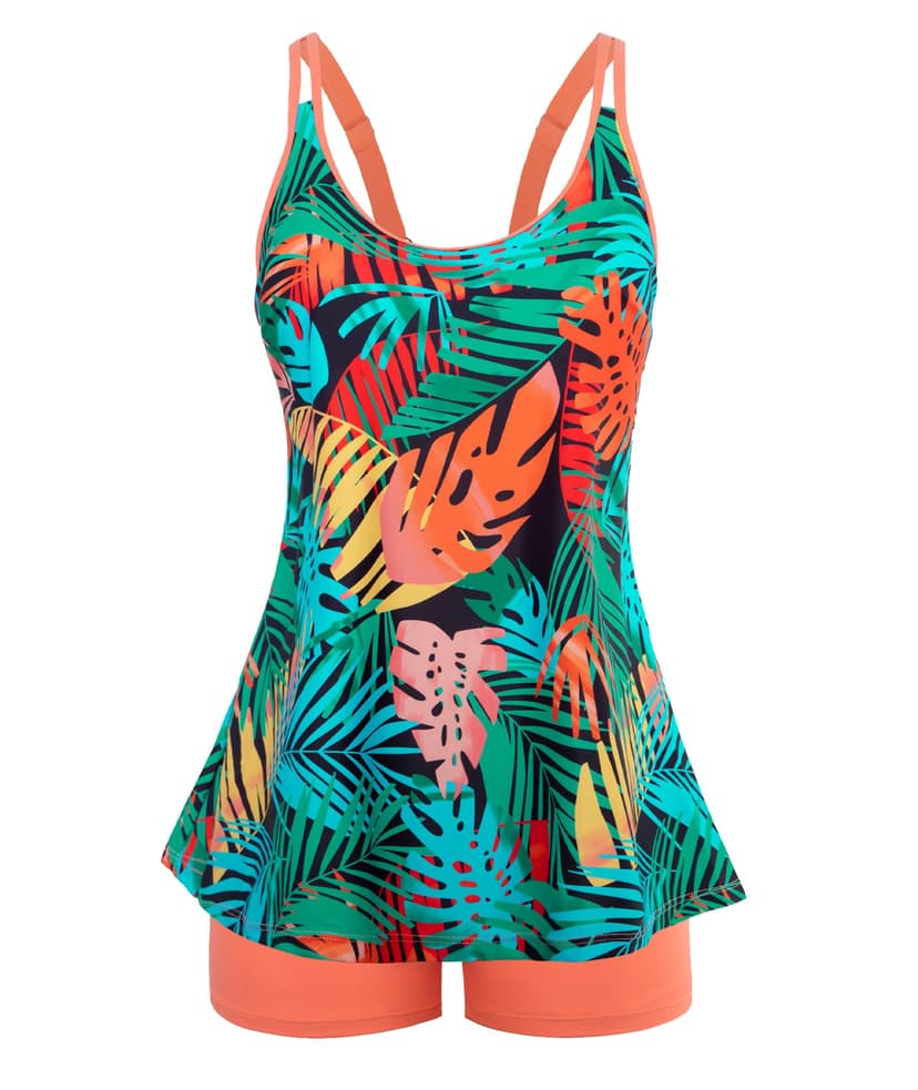 Arolina Tankini Swimsuits for Women Tummy Control Two Piece Bathing Suits Flowy Swim Tops with Boy Shorts