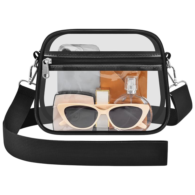 Clear Bag for Stadium Events - Stadium Approved Small Mini Clear Purse, Women's Top-Handle Handbags for Sports Concerts