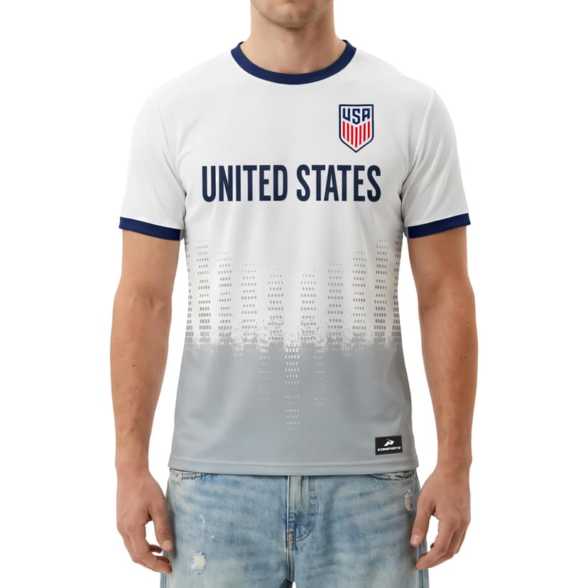 Icon Sports Officially Licensed US Soccer Federation Game Day Shirt - Unisex Adult