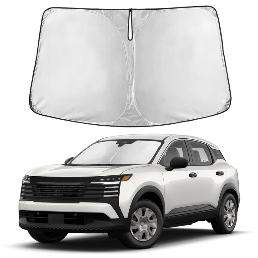 Autovir Windshield Sun Shade Fit for 2025 2026 Nissan Kicks Sunshade, Front Car Window Shades Sun Visor, Blocks UV Rays & Heat, Car Accessories