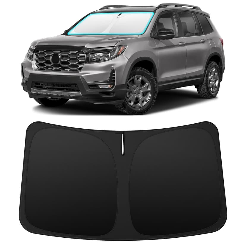 INSAUTO Custom Fit Windshield Sun Shade for Honda Passport 2019-2026 | Foldable Front Window Sunshade Car Accessories, UV & Heat Reflector, Keeps Interior Cool, Includes Storage Bag