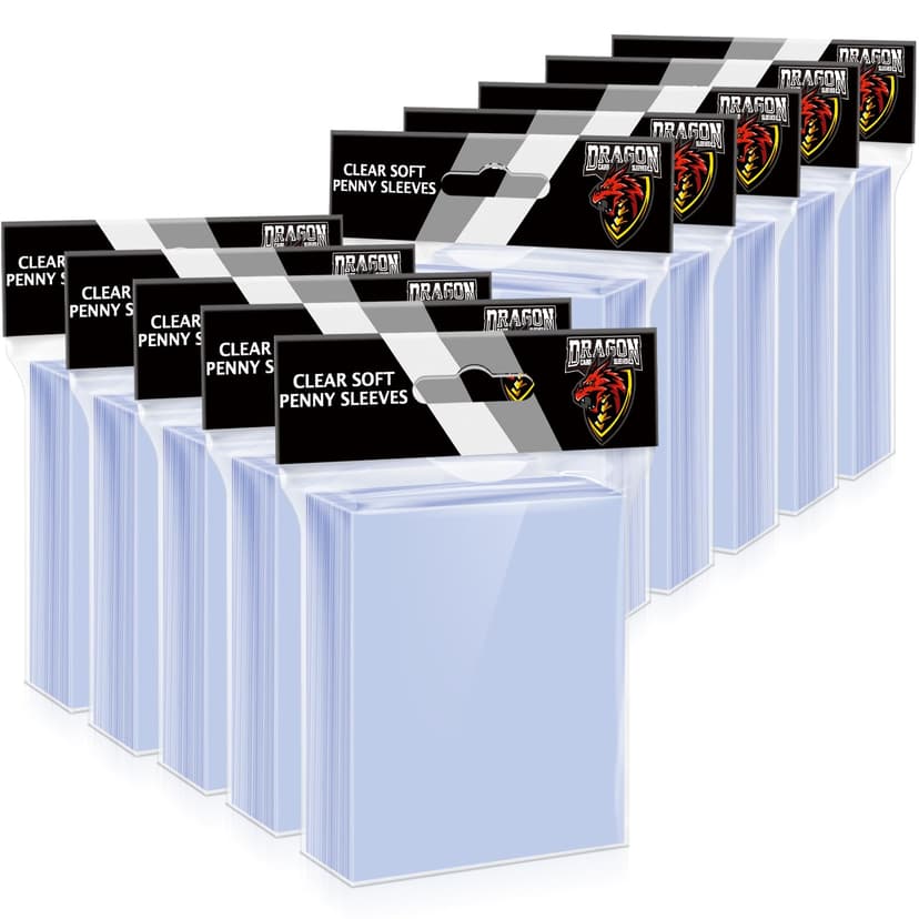 1000 Counts Card Sleeves Top Loaders for Trading Cards, Penny Soft Sleeves Baseball Card Sleeves Protectors Fit for Sports Cards, Football, Game Card