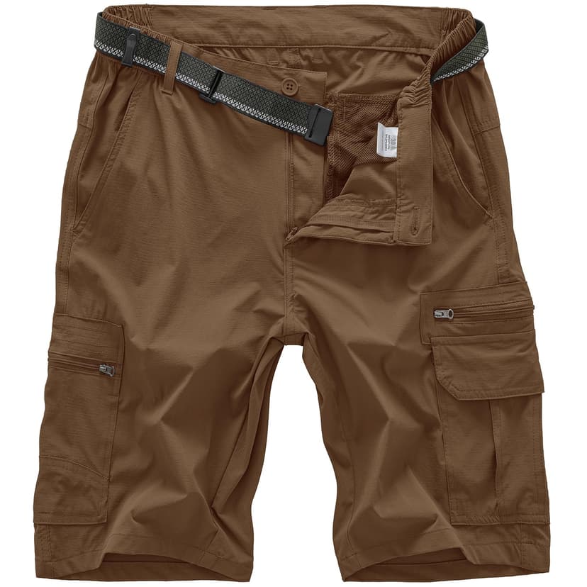 Jessie Kidden Mens Outdoor Casual Expandable Waist Lightweight Water Resistant Quick Dry Fishing Hiking Shorts