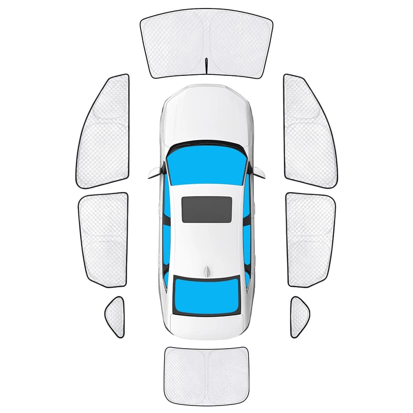 KMF Thicken Sun Shades for Honda Accord 2023-2025 2026 Accessories Full Car Window Covers Sunshade for Windshield Side Rear UV Block and Protect Privacy Blackout for Car Camping Outdoor 8pcs
