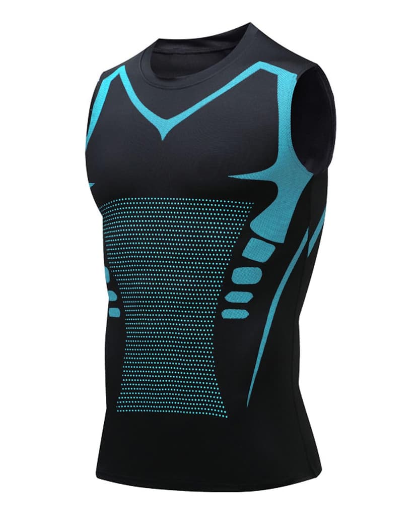 XINGCOOL Compression Shirt Men Slimming Body Shaper Vest Crewneck Workout Shirts Tummy Control Undershirts