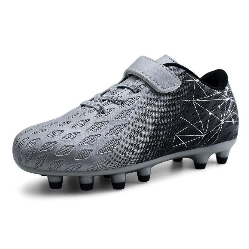 brooman Kids Firm Ground Soccer Cleats Boys Girls Athletic Outdoor Football Shoes
