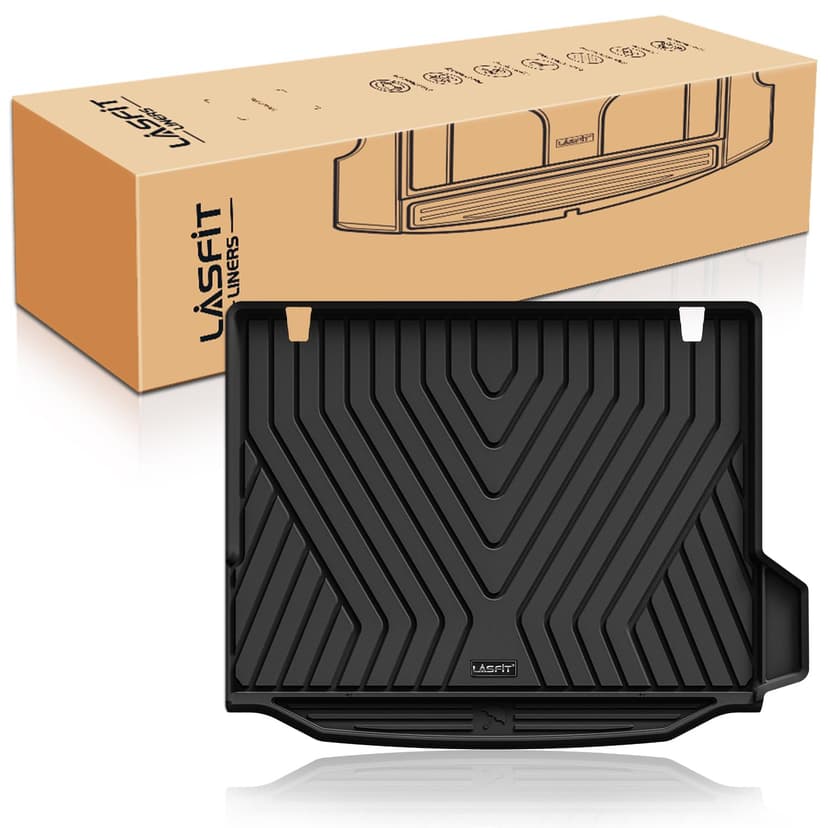LASFIT Cargo Mat Fits for BMW X3 2024 2023 2022 2021 2020 2019 2018, Custom Fit TPE All Weather for BMW X3 M /M40i/30i/M Competition Trunk Mats Liner, Black (Don't Fit X3 30e)