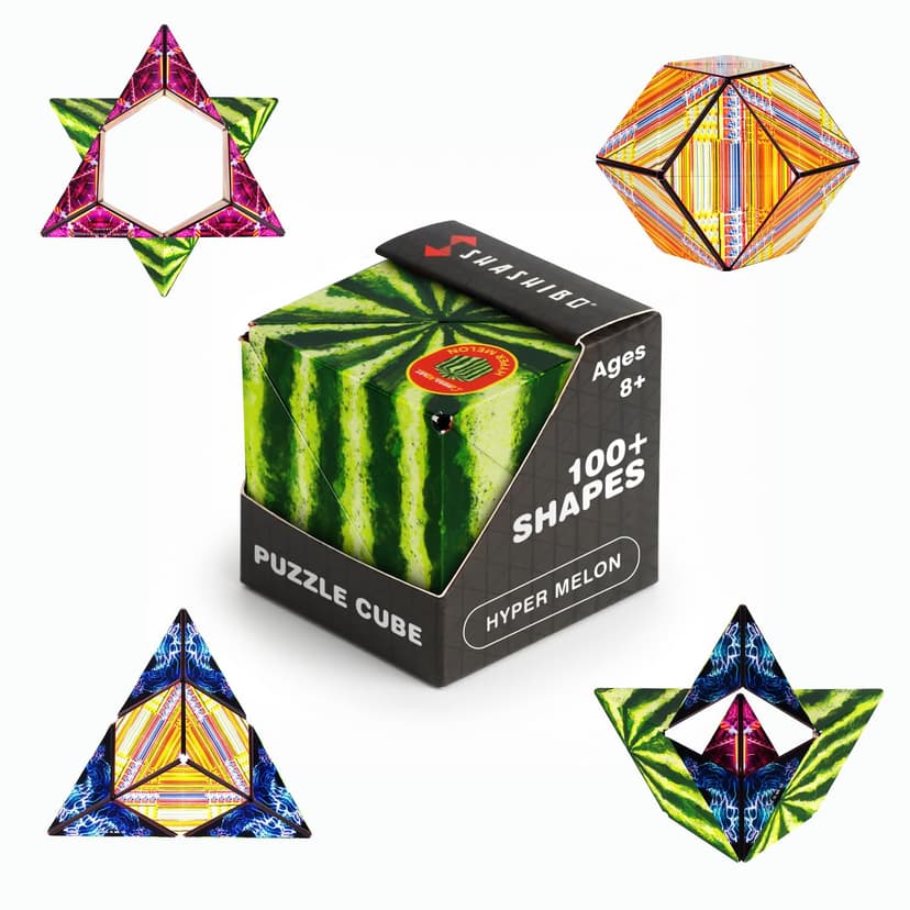 Shashibo DODECA Magnetic Puzzle Cube, Stress Relief Fidget Toy | 100+ Possible Shapes, Sensory Fidget Toy For Adults & Kids, Fun Shape Shifting Puzzle Box For All Ages