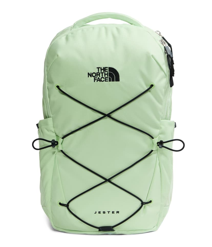 The North Face Women's Jester Everyday Backpack, Calcified Lime/Blk, OSFA | Commuter Travel Bag, Laptop Sleeve, Water-Repellent