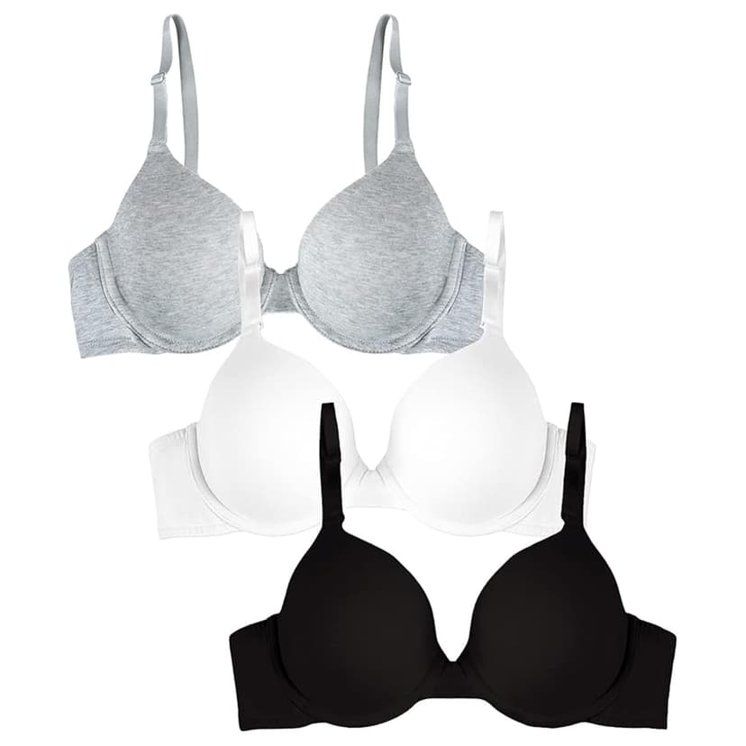 Fruit of the Loom Women's Smooth Cotton T-Shirt Bra - Ultra-Soft, Flexible, and Invisible Under Tees
