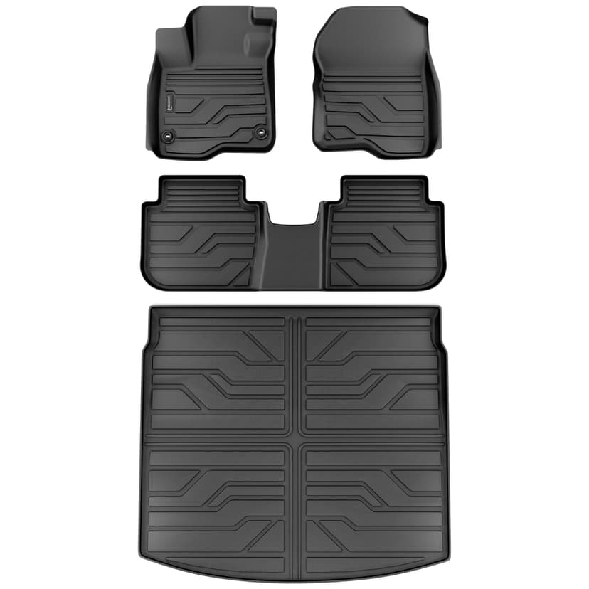 KARPAL Floor Mats for 2023-2026 Honda CRV Gasoline & Hybrid & e:FCEV | Upper Position Trunk Mat, All Weather, Custom Fit, Anti-Slip, TPE Floor Liners, CRV Accessories,Car Mats, Easy Clean