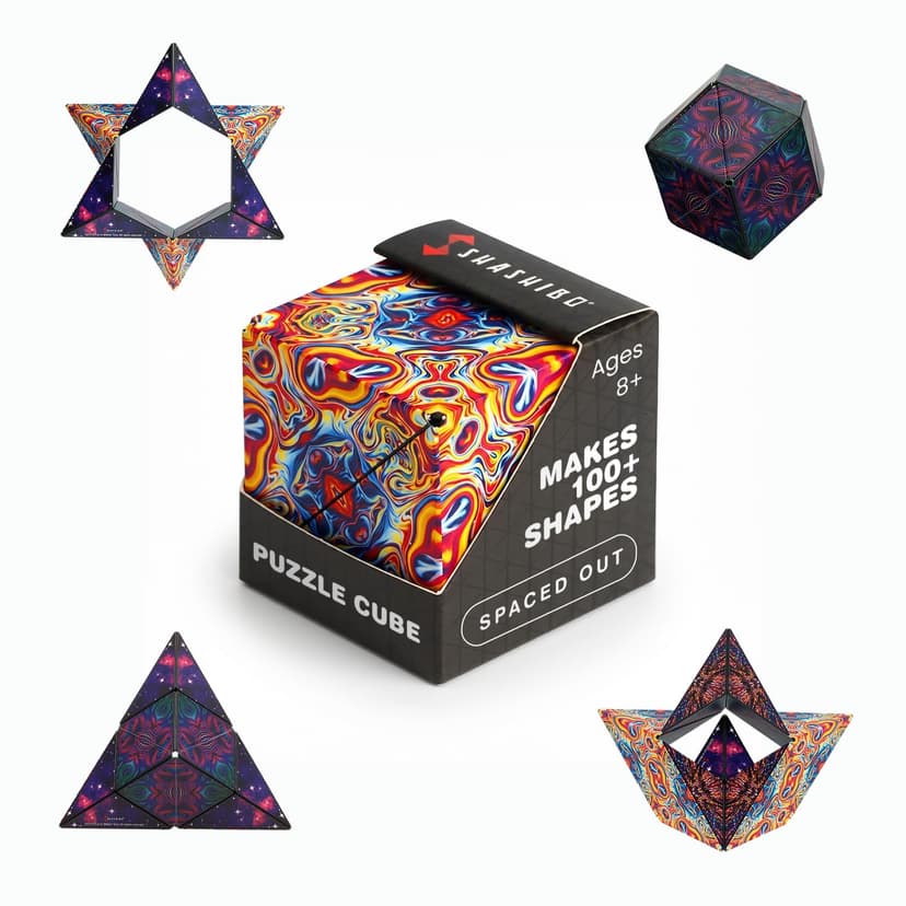 Shashibo DODECA Magnetic Puzzle Cube, Stress Relief Fidget Toy | 100+ Possible Shapes, Sensory Fidget Toy For Adults & Kids, Fun Shape Shifting Puzzle Box For All Ages
