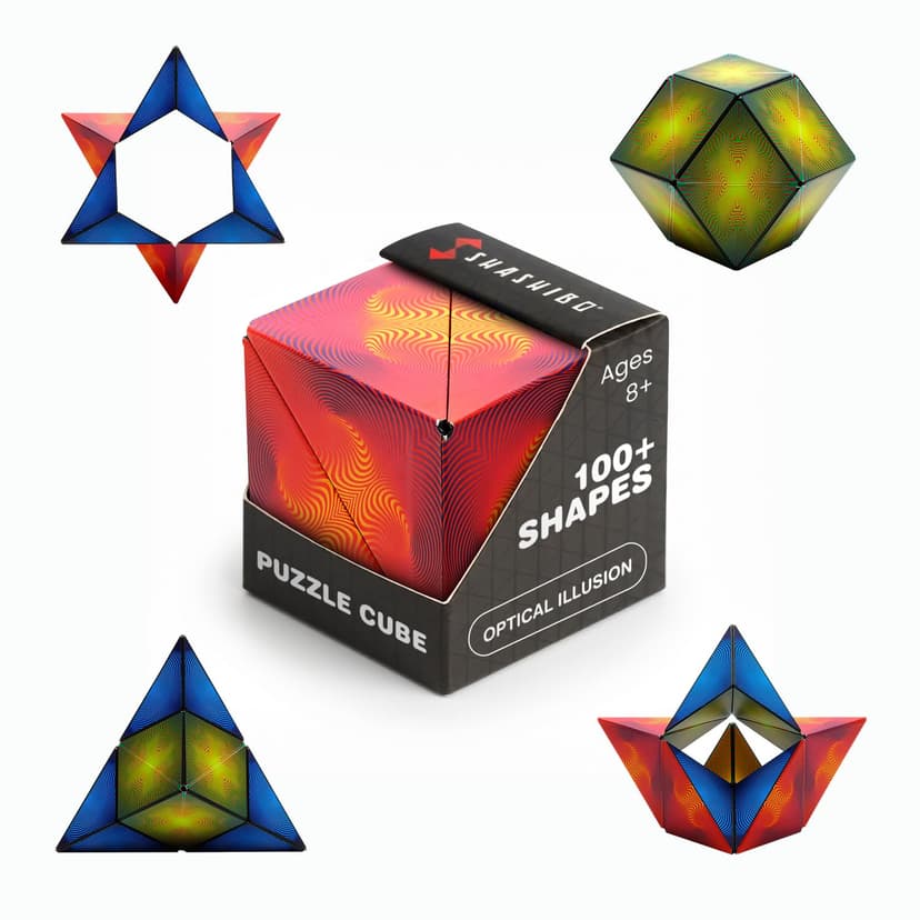 Shashibo DODECA Magnetic Puzzle Cube, Stress Relief Fidget Toy | 100+ Possible Shapes, Sensory Fidget Toy For Adults & Kids, Fun Shape Shifting Puzzle Box For All Ages