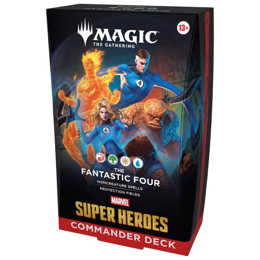 Magic: The Gathering | Marvel Super Heroes Commander Deck - The Fantastic Four (100-Card Deck + Accessories)
