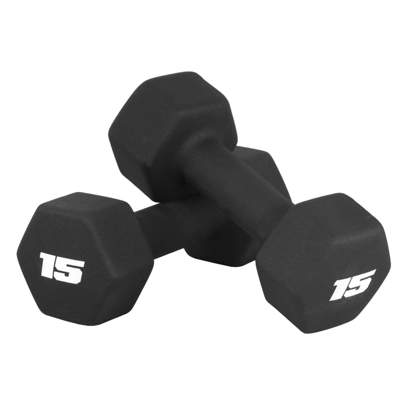 CAP Barbell Neoprene Dumbbell Weights Pairs & Sets | Black
