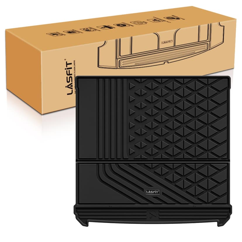 LASFIT Cargo Liner Fit for 2022-2024 2025 2026 BMW IX xDrive45 xDrive50 xDrive60 M60 M70, All Weather Protection TPE Car Trunk Mat for BMW IX Accessories, Anti-Slip, Black