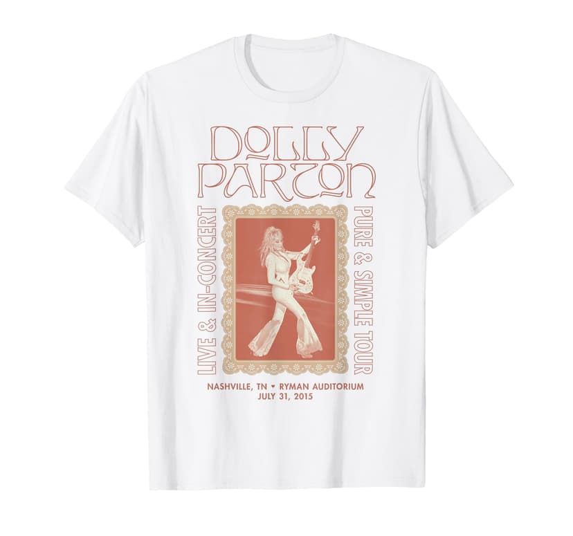 Dolly Parton Live & in-Concert Pure & Simple Tour Nashville T-Shirt