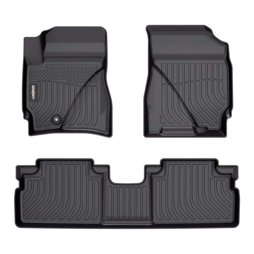 GINOWY-Floor Mats for Ford Escape 2009-2012丨for Mazda Tribute & Mercury Mariner 2009-2011, 1st and 2nd Row Car Mat All Weather, TPE Rubber Liners for Escape Accessories