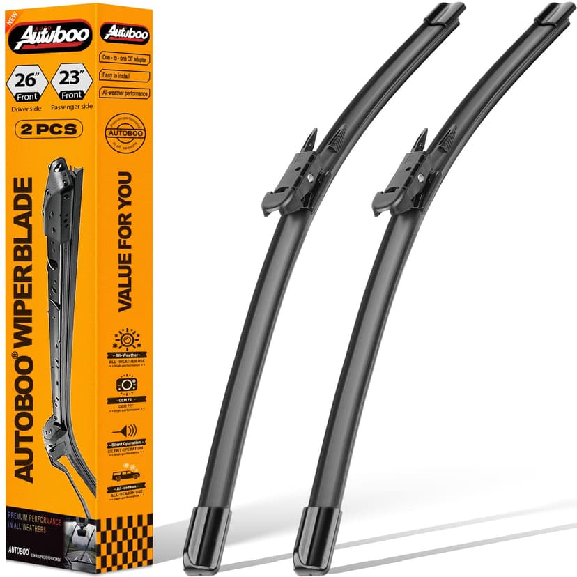 AUTOBOO 26"+23" Windshield Wiper Blade for Toyota Tundra 2007-2021 Sequoia 2008-2020 2021 2022-Original Replacement Factory Quality