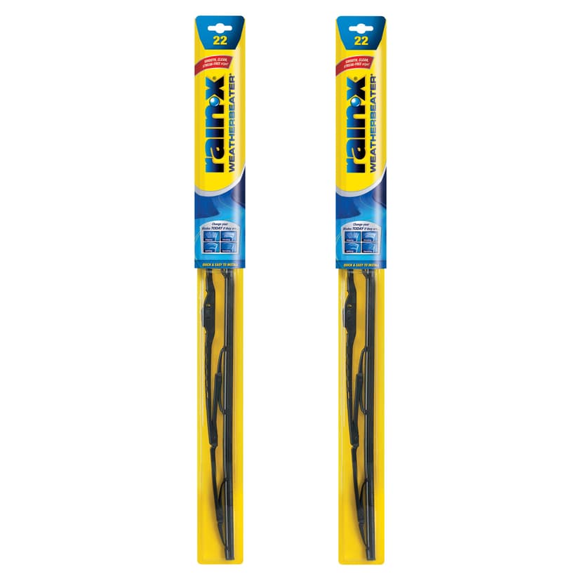 Rain-X 820149 WeatherBeater Wiper Blades, 22" Windshield Wipers (Pack of 2), Automotive Replacement Windshield Wiper Blades That Meet Or Exceed OEM Quality And Durability