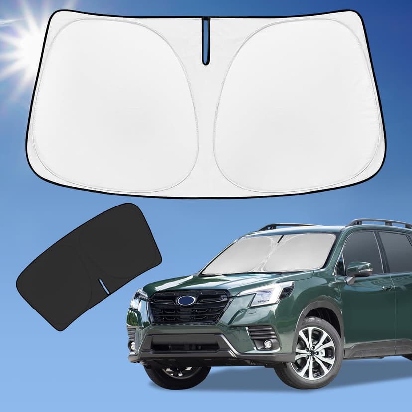 for Subaru Forester 2019-2025 2026 Sun Shade Sunshade Windshield Cover | 4-Layer Front Window Shade for Forester Crossover, Base, Premium, Sport, Limited Sun Visor 240T Shade Cooler Car Accessories