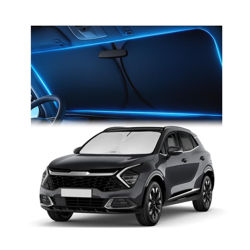 Magnelex Windshield Sun Shade for Kia Sportage 2023 2024 2025 2026, Foldable Car Window Sunshade, Heat & UV Visor Cover, Reflective Front Shades Accessories