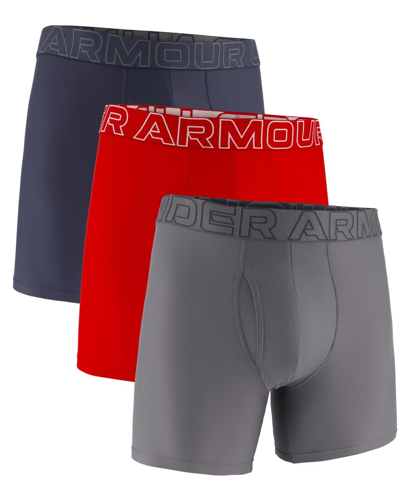 Under Armour Men's Performance Tech Boxerjock Brief Underwear, 6" Inseam, All-Day Comfort & Ultra-Soft, 3-Pack