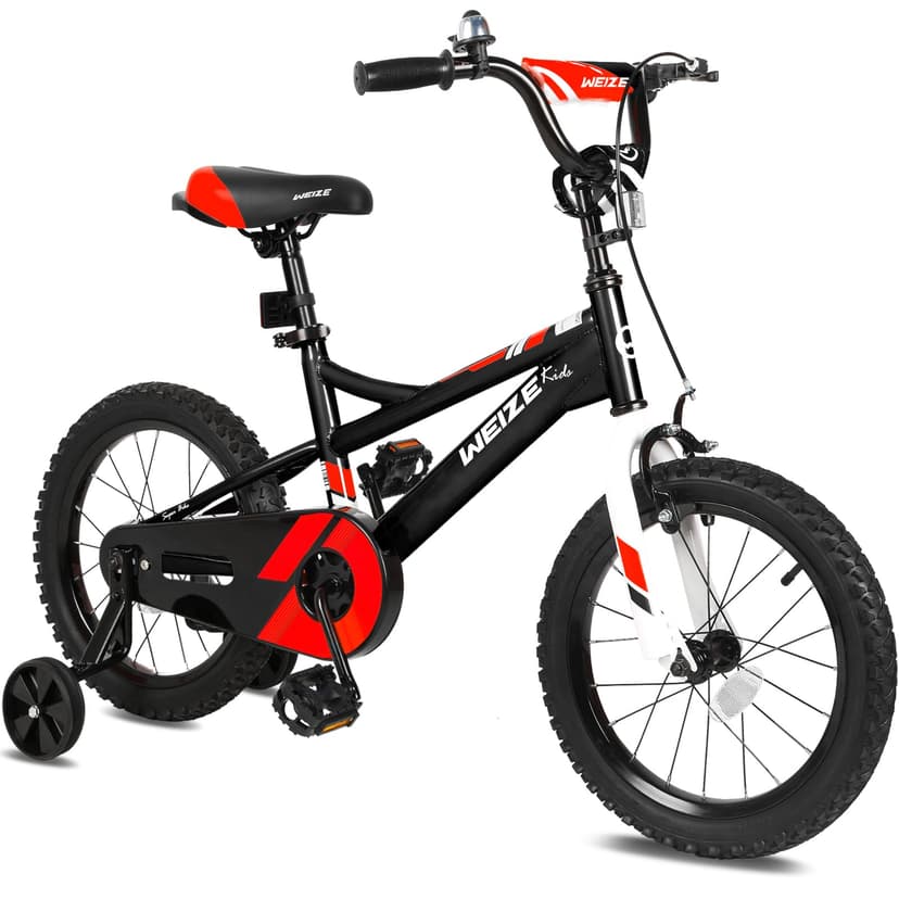 WEIZE Kids Bike, 14 16 20 Inch Children Bicycle for Boys & Girls Ages 4-12 Years Old, Rider Height 41-62 Inch, Adjustable Seat & Handlebars, Coaster Brake, Multiple Color Options