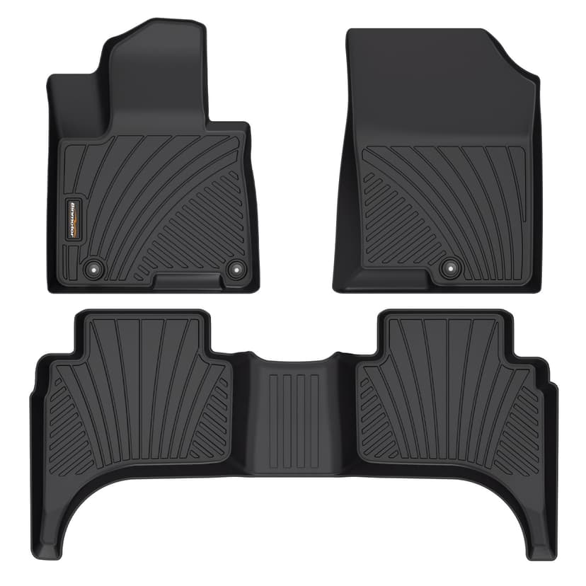 Binmotor-All Weather Floor Mats for Hyundai Santa Cruz 2026 2025 2024 2023 2022, Heavy Duty Car Floor Liners Full Set -Black for Santa Cruz Accessories