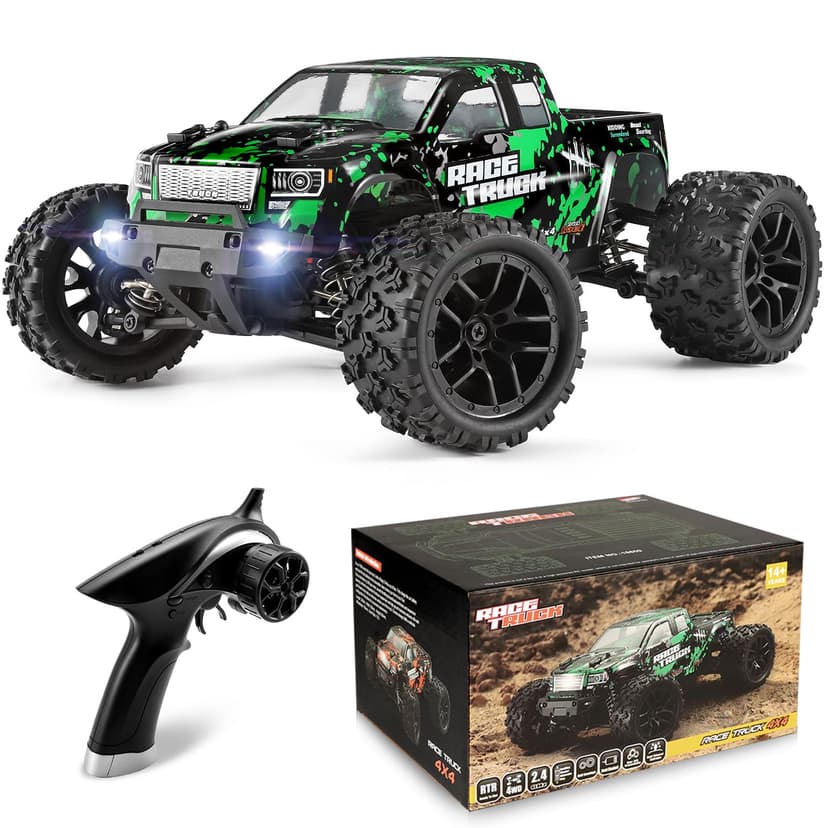 HAIBOXING 18859 1:18 Scale All Terrain RC Car, Hobby 4WD Remote Control Car | 2.4GHz Electric RC Vehicle 36 KPH High Speed 4X4 Waterproof Off-Road RC Truck with Two Rechargeable Batteries for RC Drivi