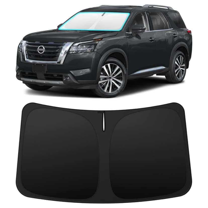 INSAUTO Custom Fit Windshield Sun Shade Accessories for Nissan Pathfinder 2022-2026, Foldable Front Window Sunshade, UV & Heat Reflector, Keeps Interior Cool, Includes Storage Bag