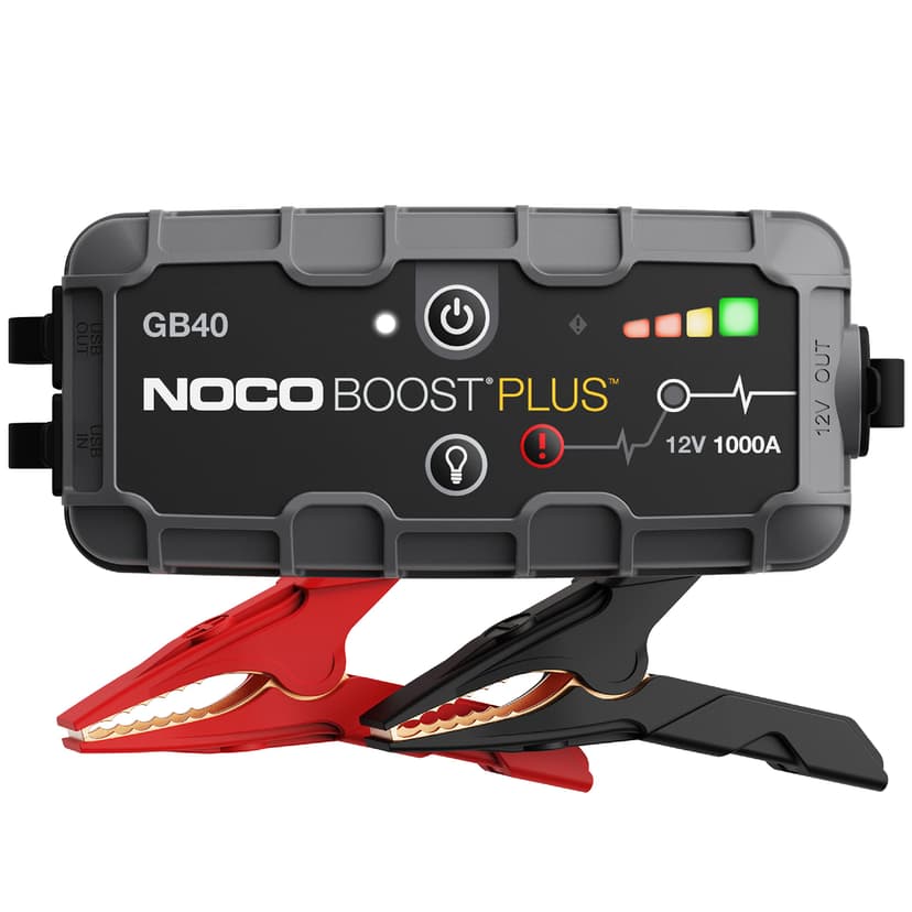 NOCO Boost GB40: 1000A UltraSafe Jump Starter – 12V Lithium Battery Booster Pack, Portable Jump Box, Power Bank & Jumper Cables - for 6.0L Gas and 3.0L Diesel Engines | Spark-Proof + Reverse Polarity