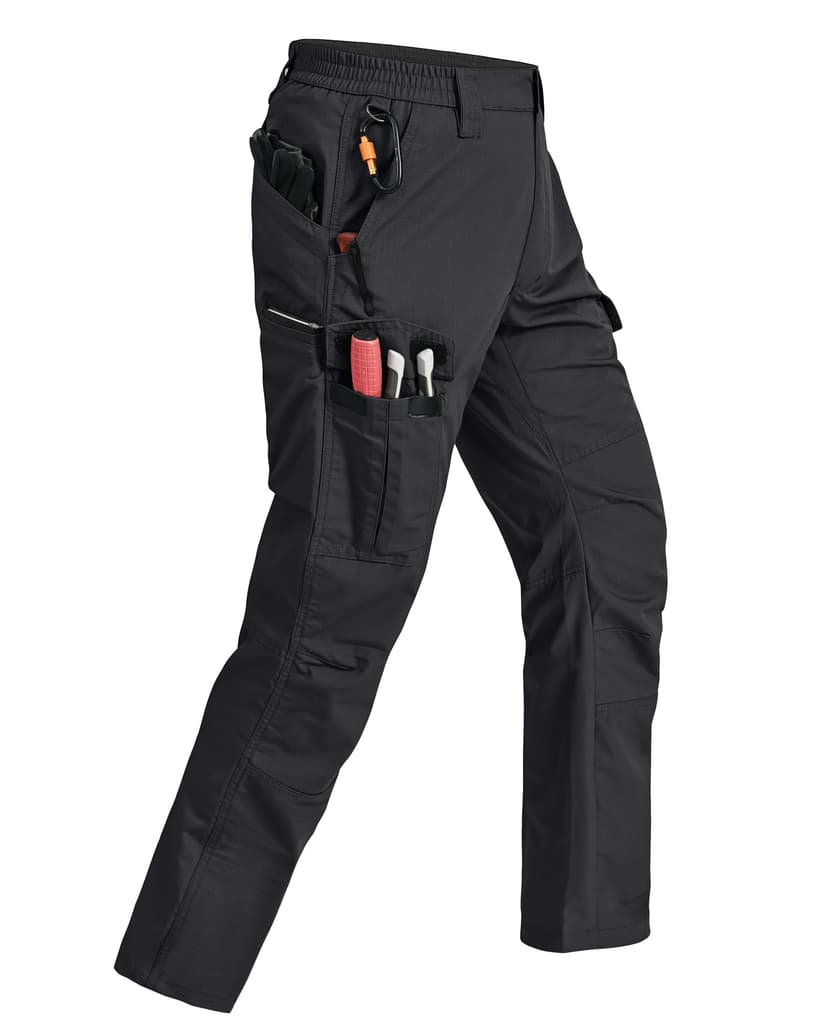 Mens Cargo Pants Ripstop Water Resistant Breathable Tactical Hiking Pants with 7 Pockets