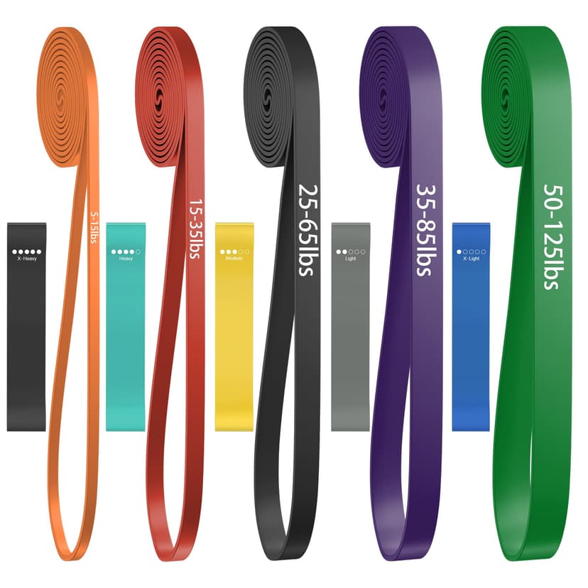 Pull Up Bands, Resistance Bands Set, Exercise Workout Bands for Men & Women, Ideal for Body Stretching, Physical Therapy and Muscle Training
