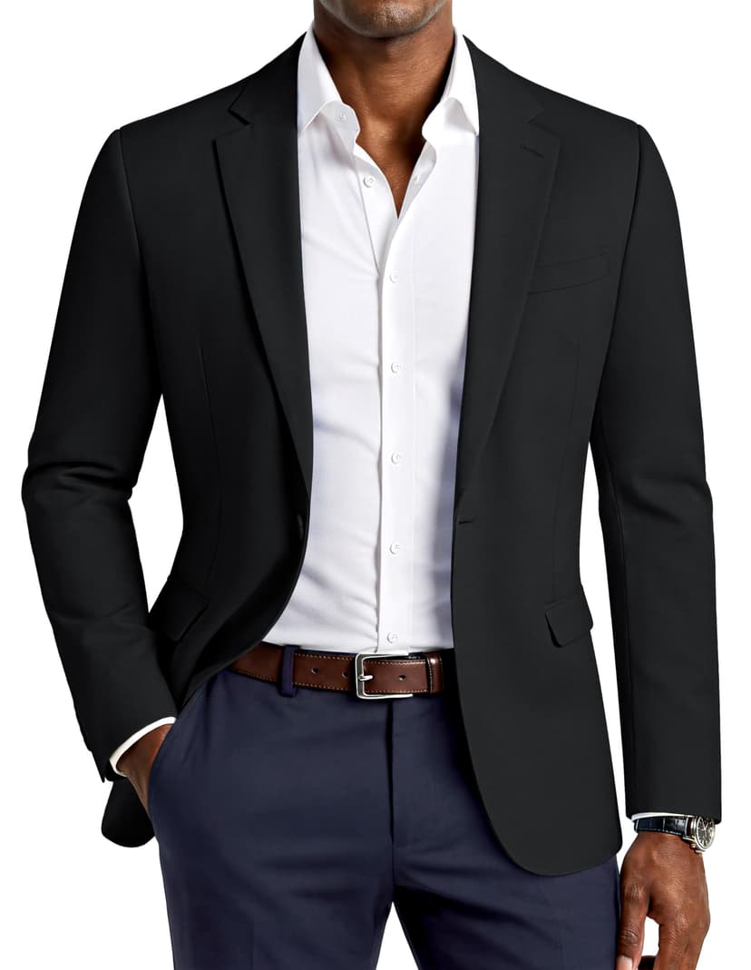 PJ PAUL JONES Men's Lightweight Sport Coat Casual One Button Blazer Breathable Sportcoat