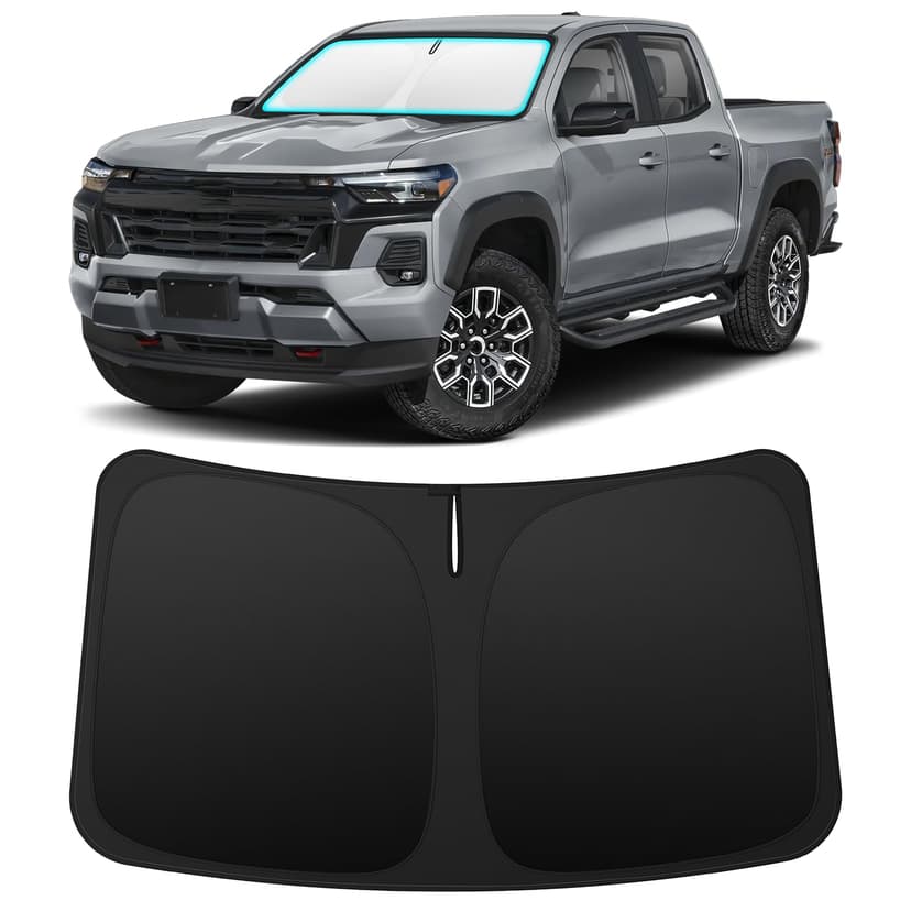 INSAUTO Custom Fit Windshield Sun Shade for Chevrolet Colorado 2023-2026 | Foldable Front Window Sunshade Car Accessories, UV & Heat Reflector, Keeps Interior Cool, Includes Storage Bag