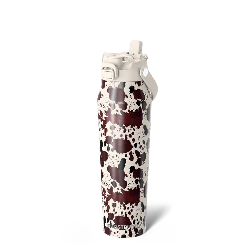 Frost Buddy 32oz Insulated Water Bottle - Straw & Chug Lid - Leak-Proof | Sip-or-chug dual lid | Ice-cold for 24+ hours | Cup-holder friendly | Durable & easy to clean