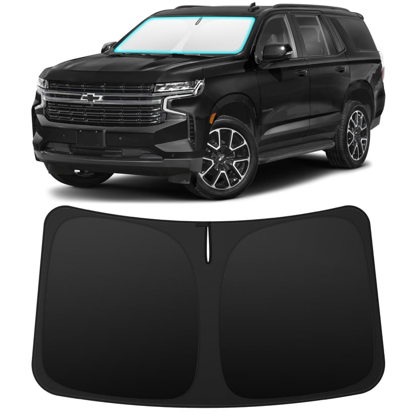 INSAUTO Custom Fit Windshield Sun Shade for Chevrolet Tahoe 2021-2026 | Foldable Front Window Sunshade Car Accessories, UV & Heat Reflector, Keeps Interior Cool, Includes Storage Bag