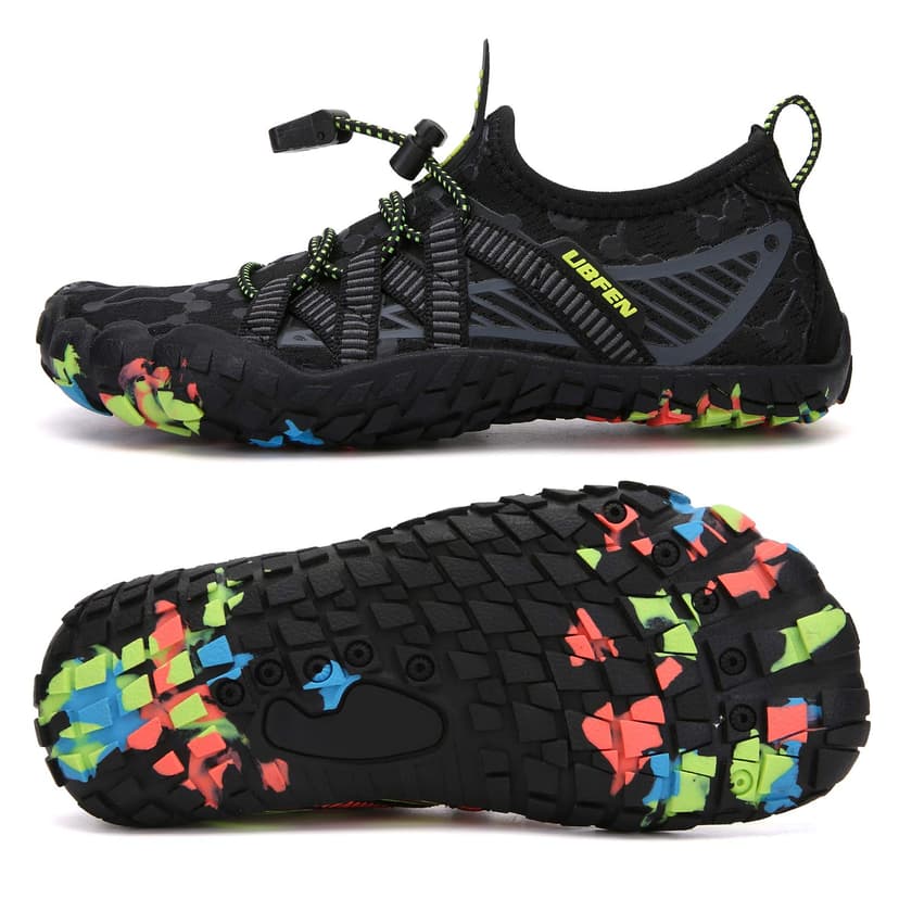 UBFEN Kids Water Shoes for Boys Girls Quick-Dry Swim Aqua Socks | Lightweight, Barefoot-style, Perfect for Water parks, Beach, Pool, Kayak, Creek Hiking, Camping, Toddler, Little Kid, Big Kid