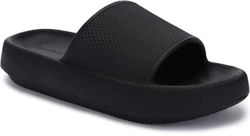 Joomra Pillow Slippers for Women and Men Non Slip Quick Drying Shower Slides Bathroom Sandals | Ultra Cushion | Thick Sole