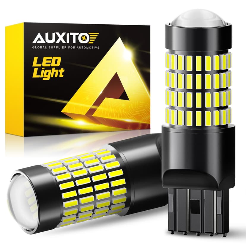 AUXITO 7440 7443 LED Bulb Reverse Lights, Super Bright 7441 7444 992 W21W LED Bulbs with Projector for Reverse Tail Brake Signal Back Up Parking Marker License Plate Lights, 6000K White