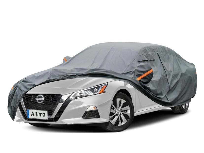 GUNHYI Premium Car Cover Custom Fit Nissan Altima (1998-2026), 16 Layers Heavy Duty Car Cover Waterproof All Weather with Zipper Door for Sun Rain Snow Dust Uv Protection