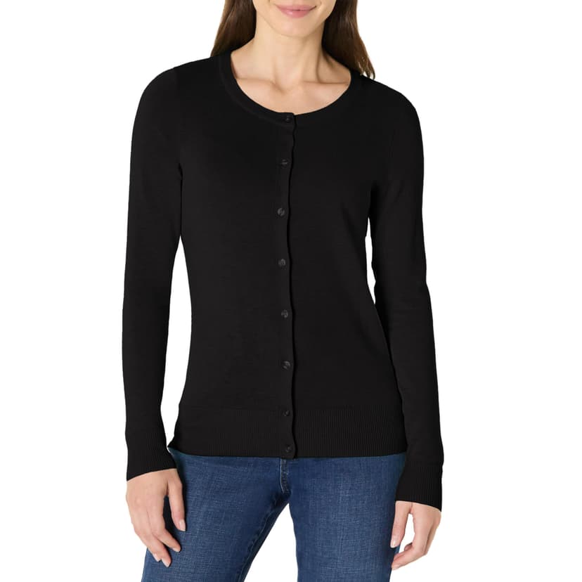 Amazon Essentials Women's Lightweight Crewneck Cardigan Sweater (Available in Plus Size)