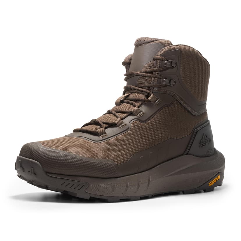 NORTIV 8 Men's Tactical Hiking Lightweight Cushion Sole for Work All Day Side Zipper Motorcycle Combat Military Boot Arch Support 8 Inches Terrascope