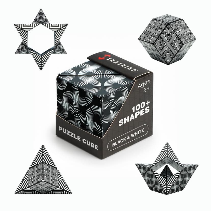 Shashibo DODECA Magnetic Puzzle Cube, Stress Relief Fidget Toy | 100+ Possible Shapes, Sensory Fidget Toy For Adults & Kids, Fun Shape Shifting Puzzle Box For All Ages