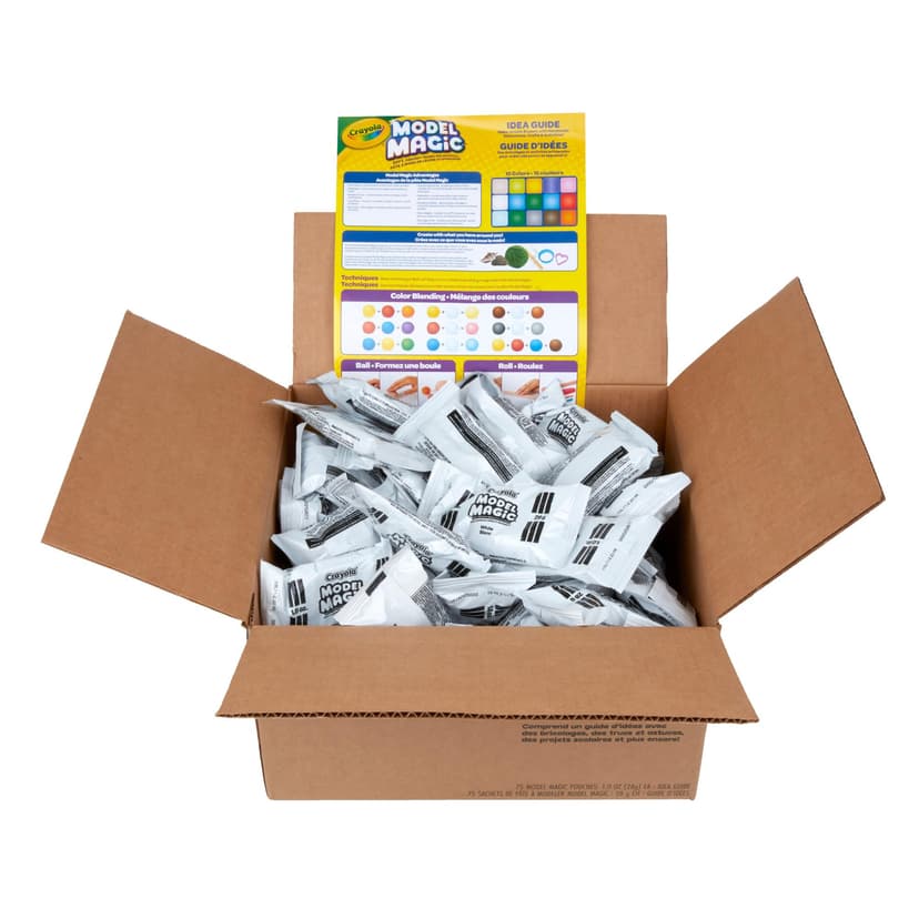 Crayola Model Magic - White (75ct), 1oz Modeling Air Dry Clay Alternative, Teacher Classroom Must Haves, Bulk School Supplies for Kids, 3+ | Teacher Classroom Must Haves, Bulk School Supplies for Kids