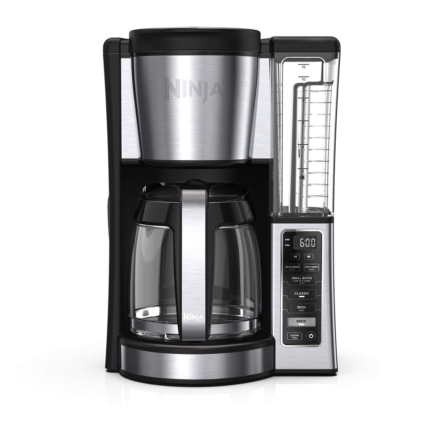 Ninja Fresh Brew Coffee Maker, 12 Cup Glass Carafe, Stainless Steel, CE251