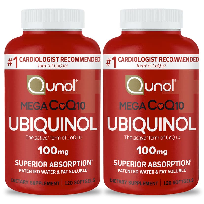 Qunol Mega Ubiquinol CoQ10 100mg, Superior Absorption, 240 Softgels | #1 Cardiologist Recommended Supplement for Heart Health, Coenzyme Q10 Supplement to support Vascular Health & Cellular Energy