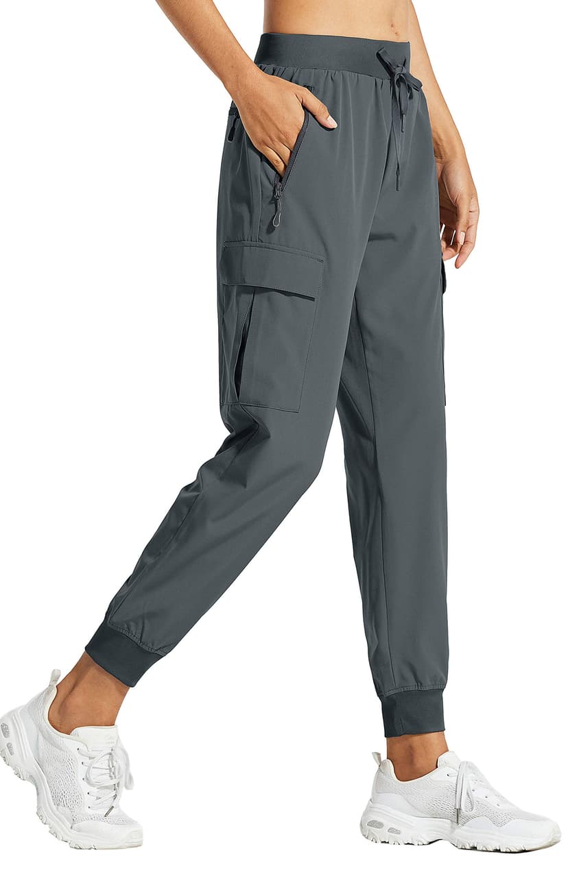 Libin Women's Hiking Cargo Pants Quick Dry Joggers Petitle/Regular/Tall | Lightweight, UPF 50+, Water Resistant, Zipper Pockets for Athletic Running Travel Lounge Casual Outdoor Golf Safari Clothes