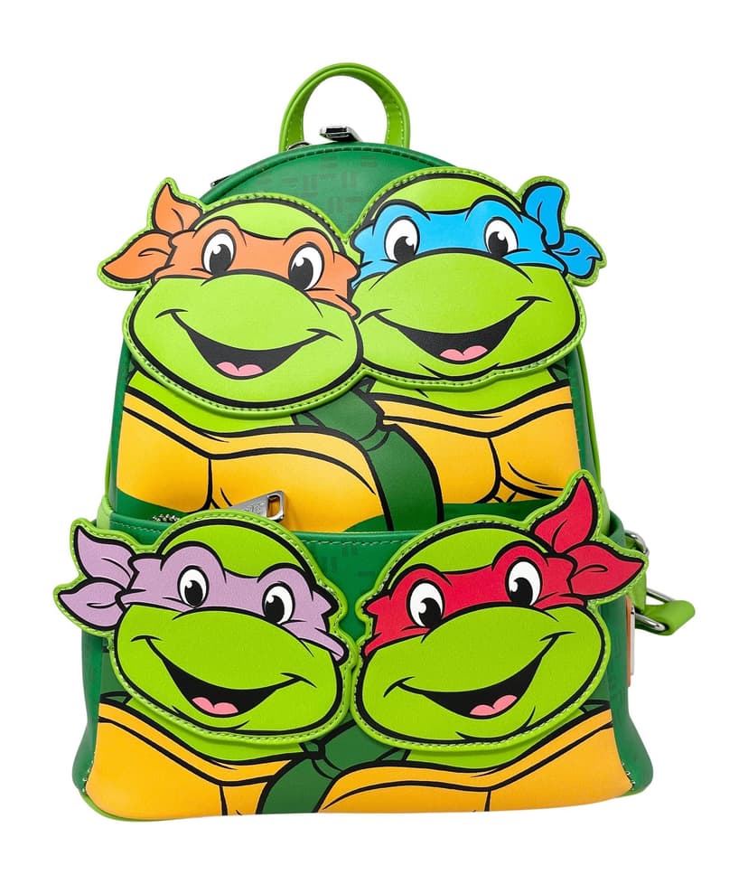 Loungefly TMNT Teenage Mutant Ninja Turtles Squad Womens Double Strap Shoulder Bag Purse